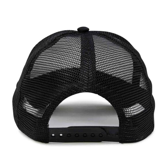 🆕Cute & Spooky Black Cat Foam Trucker Hat Mesh Snapback Cap Black/White - Picture 2 of 2